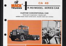 стійке шасі Mack RL457L CA49 1150 4x2