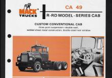 стійке шасі Mack RL493L CA49 V555 4x2