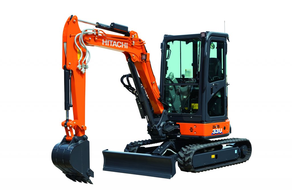 Специфікація екскаватора Hitachi ZX33U-6 (2019 - 2026